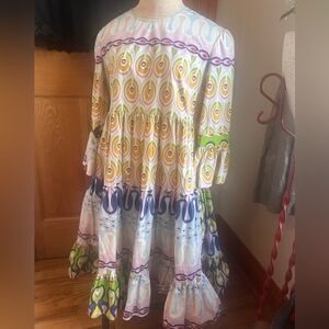 LA DoubleJ Pastel Geometric Dress